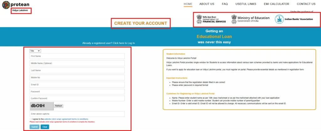 Vidyalakshmi portal